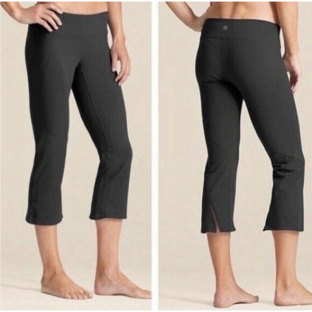 Athleta Power Ananda Capri Leggings Gray Medium